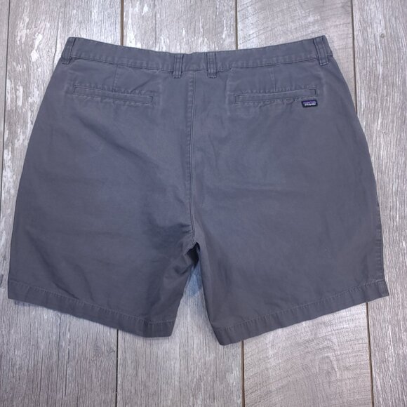 Patagonia Shorts Mens 38 Gray All-Wear 8" Cotton Outdoor Hiking Travel Bermuda - Picture 2 of 7